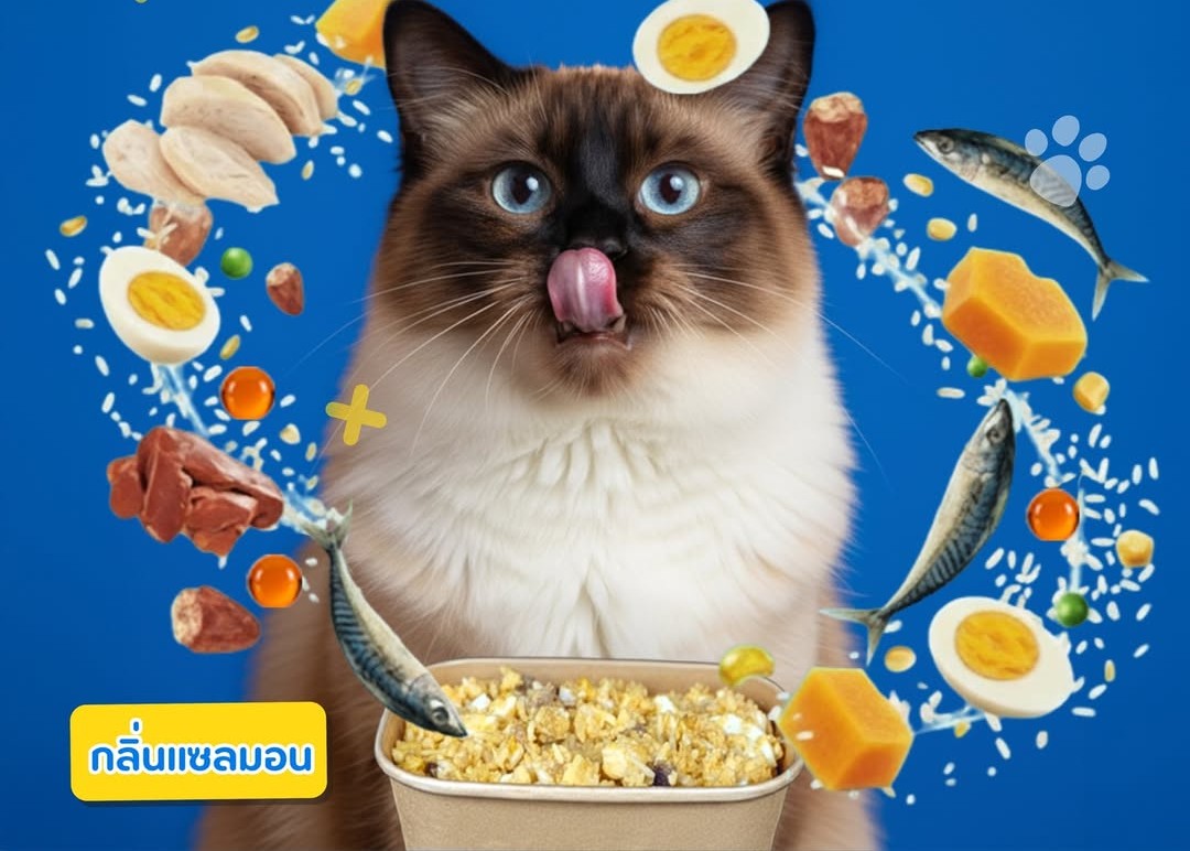 แมว สูตรเสริมภูมิคุ้มกัน กลิ่นแซลม่อน